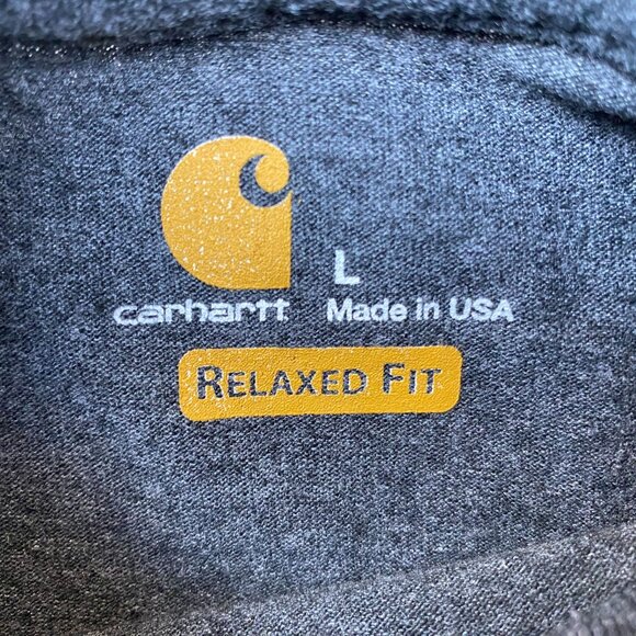 Carhartt Men's T-Shirt Large Gray Short Sleeve Camo Graphic "Built To Last" Tee - Picture 7 of 9